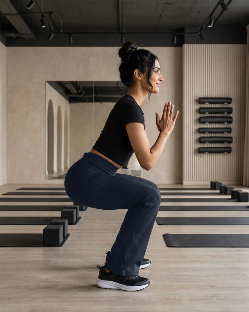 Musclemind  Women's Flare Pants with High Waist for Women | Best Price UAE