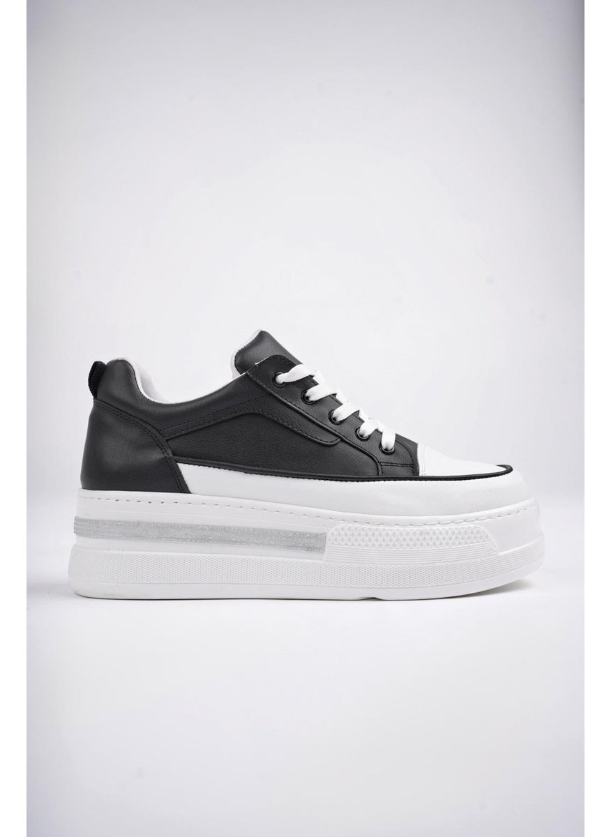 muggo Tomova Guaranteed Daily Thick Sole Laced Stoned Women's Sneaker Sports Shoes  - Image 1