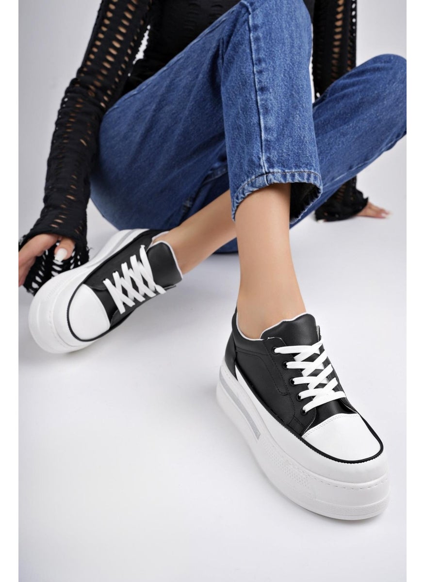 muggo Tomova Guaranteed Daily Thick Sole Laced Stoned Women's Sneaker Sports Shoes  - Image 5