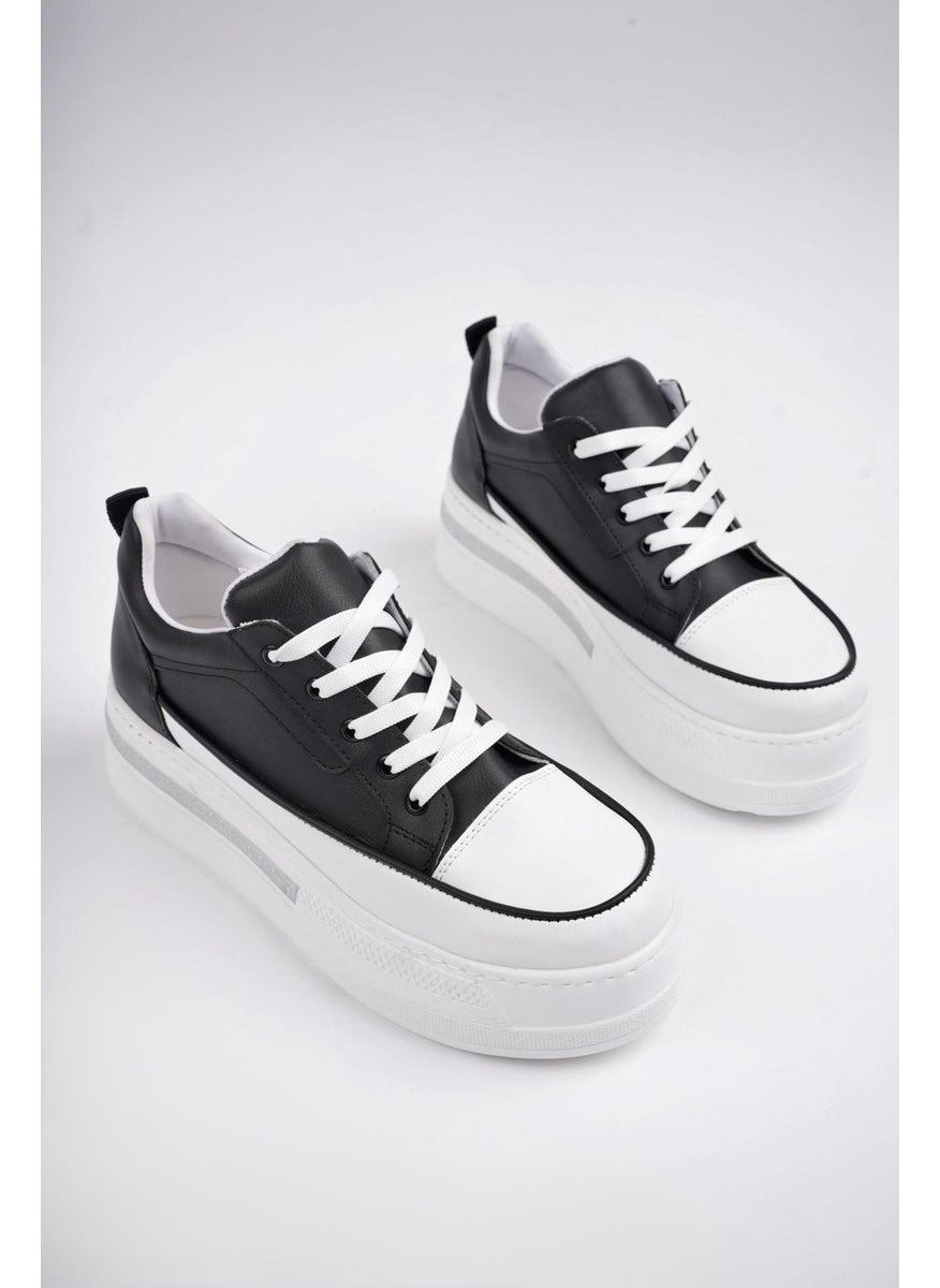muggo Tomova Guaranteed Daily Thick Sole Laced Stoned Women's Sneaker Sports Shoes  - Image 4