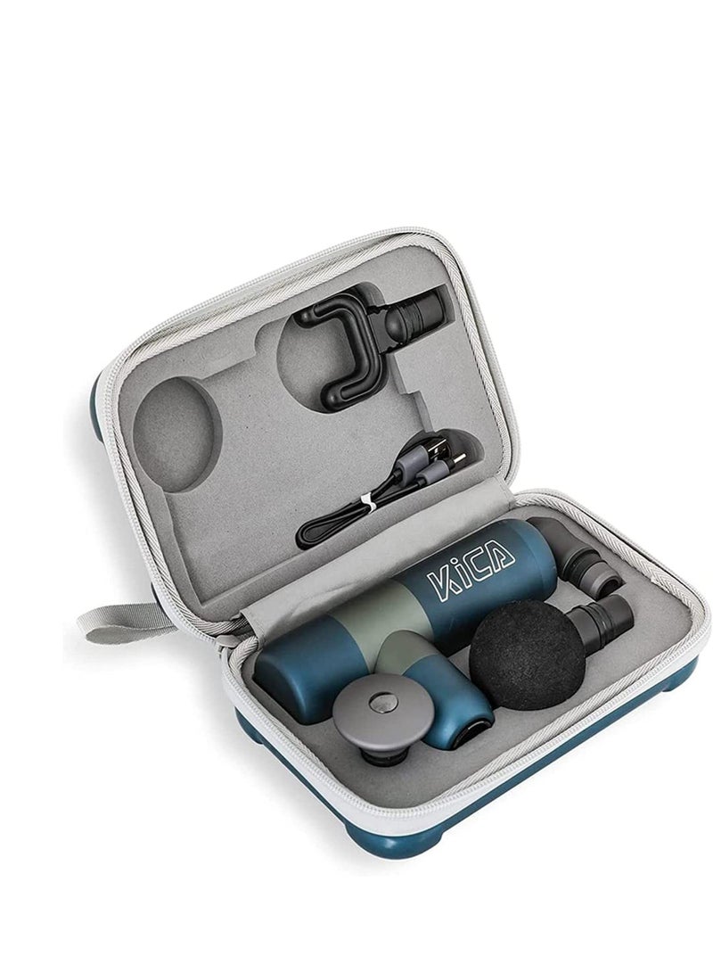 KiCA KICA Electric Handheld Massager Gun for Athletes Portable Small-Deep Tissue for Body Arms Back Muscle Massager Relief Gem/Sports Pain Recovery Intelligent Speed Control Mini Pocketsize Blue - Image 5
