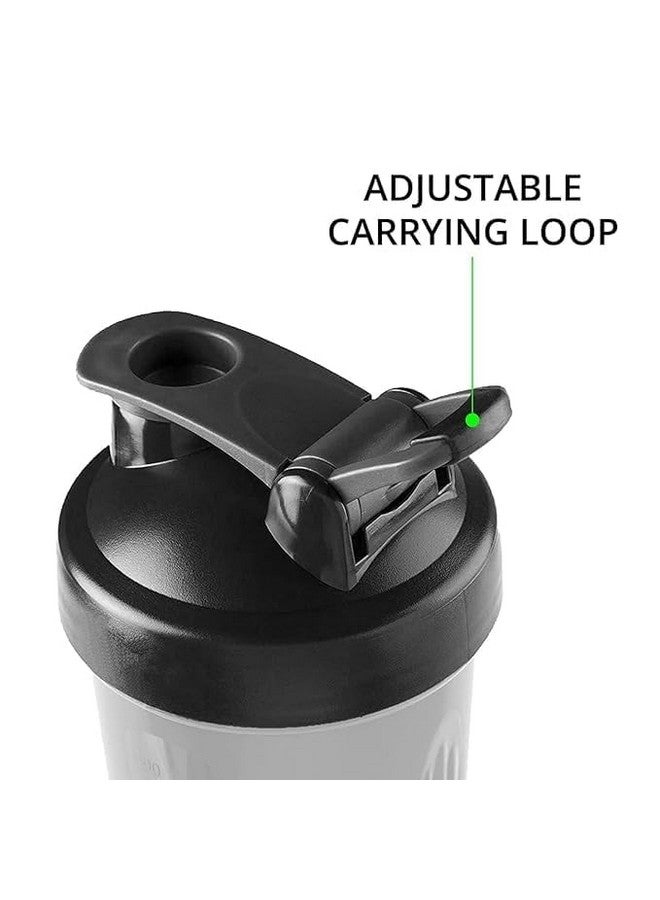 GT-REX GT-REX Shaker Bottle, 100% Leak Proof BPA Free Gym Shaker Pro Cyclone Shaker 600ml with Storage Compartment and Stainless Steel Blender Ball, Ideal for Protein (Multi Colour)  - Image 5