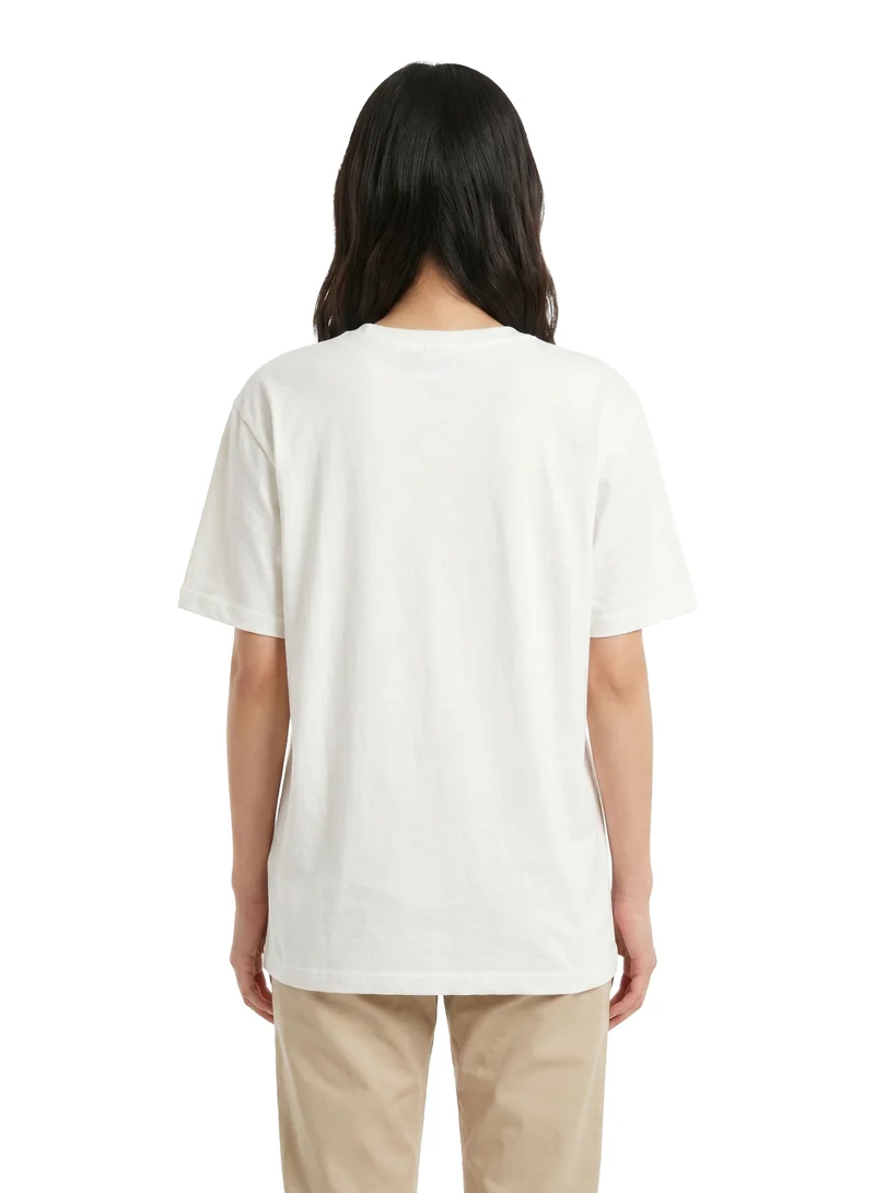 ديزني Daisy Duck Women’s Oversized Drop Shoulder Graphic T-Shirt – Casual Relaxed Fit Tee