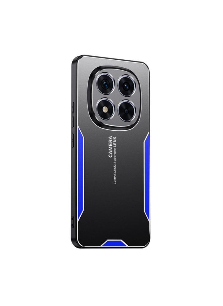 جراب هاتف Xiaomi Redmi Note 15 Pro 5G مصنوع من سبائك الألومنيوم TPU وغطاء خلفي من البولي كربونات - أزرق - Image 1