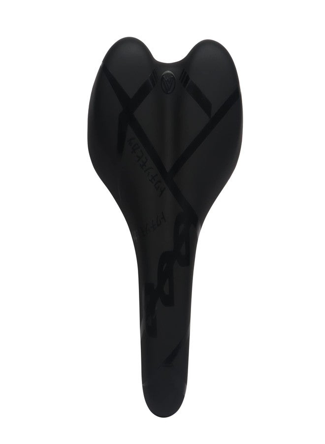 SHIVEXIM Mountain MTB Saddle Comfort Soft Leather Cushion Bike Seat Saddle PU Leather Saddle (Black) - Image 1
