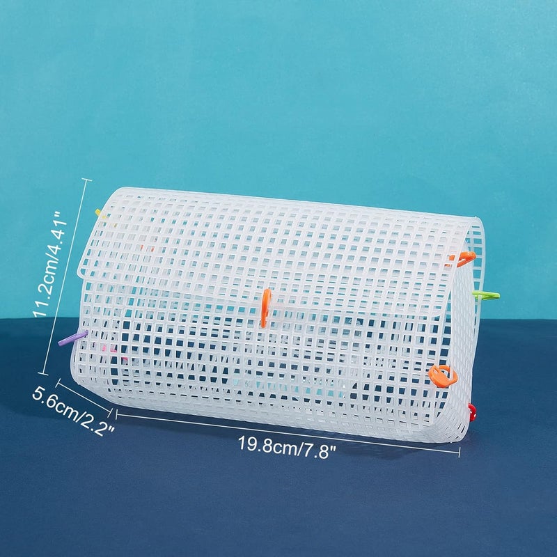 CHGCRAFT DIY Knitting Crochet Bags Kit Mesh Plastic Canvas Sheets Ribbon Set for DIY Craft Shoulder Bags Accessories Tool with Knitting Needle - Image 3