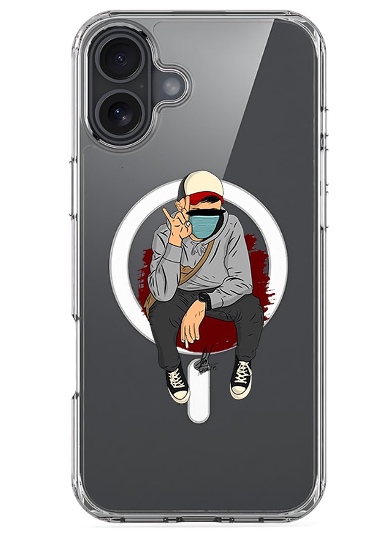 Theodor Magnetic Case for Apple iPhone 17 Compatible with MagSafe Wireless Charging, Shockproof Phone Bumper Cover - peace - Image 1