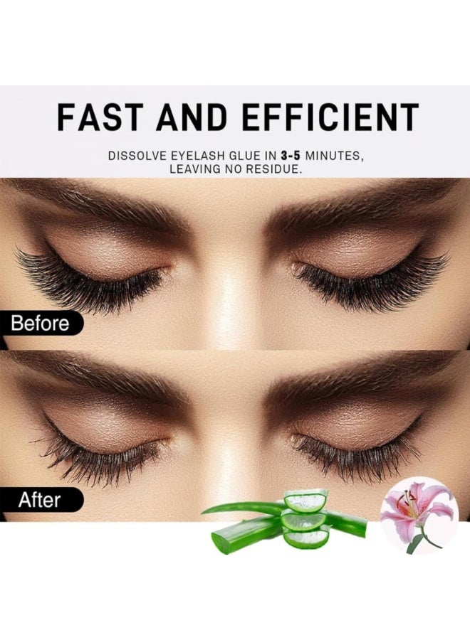 FUNMIX 1PCS Eyelash Extension Remover Cream, Fast Lash Remover Eyelash Extension, Lash Extensions Remover, Mild Eyelash Glue Remover Fast Acting, Low Irritation False, Aloe Flavor Eyelash Remover for Extensions - Image 2