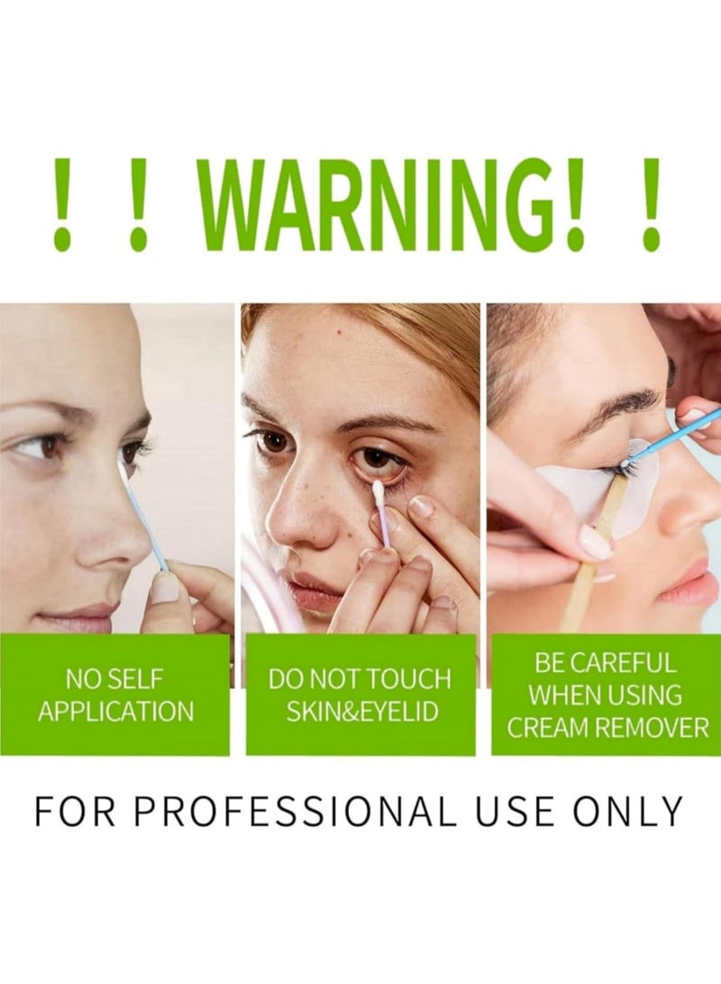 FUNMIX 1PCS Eyelash Extension Remover Cream, Fast Lash Remover Eyelash Extension, Lash Extensions Remover, Mild Eyelash Glue Remover Fast Acting, Low Irritation False, Aloe Flavor Eyelash Remover for Extensions - Image 5