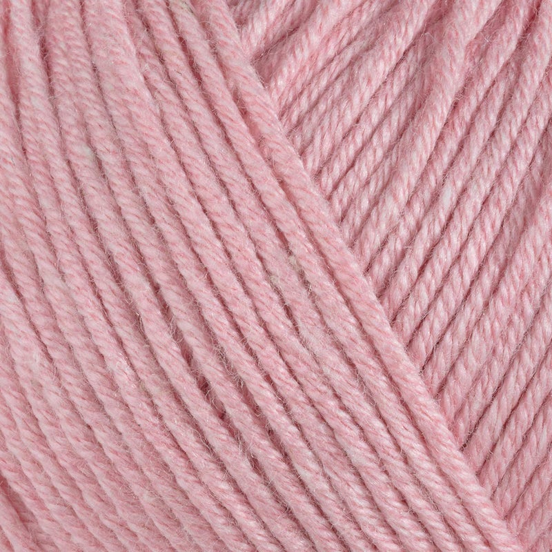 Estako Happy Cotton, 60% Cotton 40% Acrylic Yarn, Soft, Fine/Sport (2) for Crochet and Knitting 1.76 Oz (50g) / 180 Yrds (165m) (4310 - Baby Pink) - Image 2