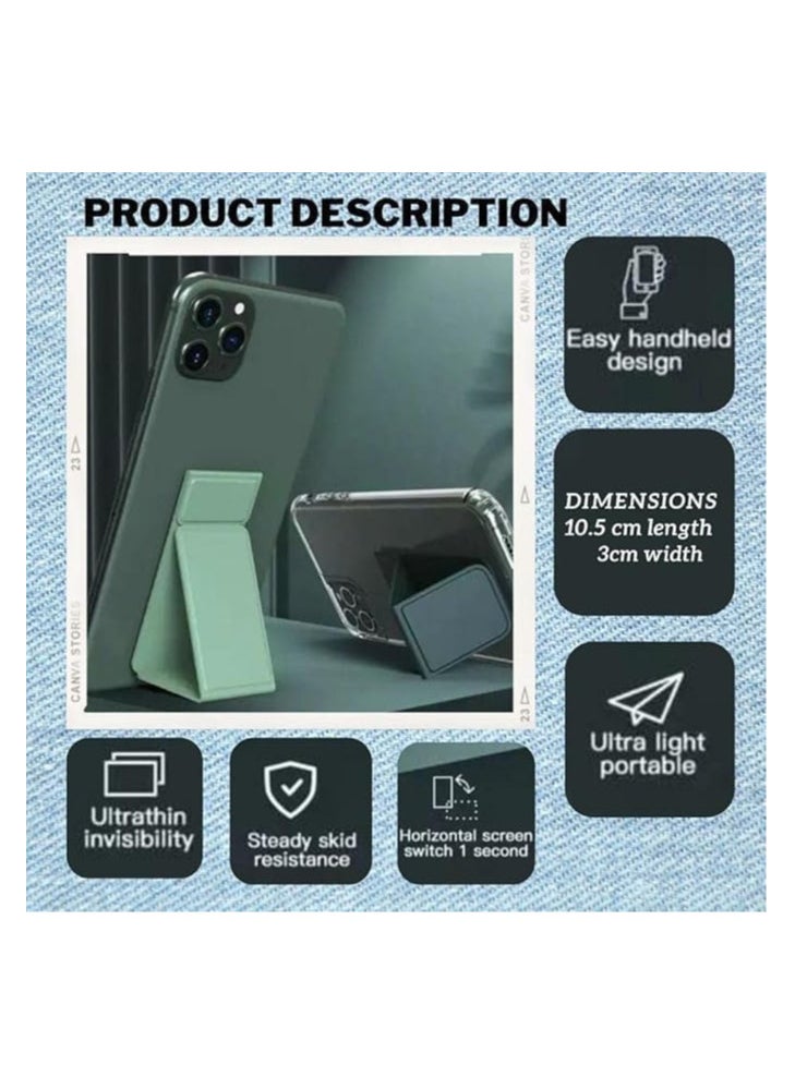 Magnetic Mobile Phone Holder Lazy Multi-functional Vertical And Horizontal Stand Foldable Back Stick Mobile Phone Stand (blue)