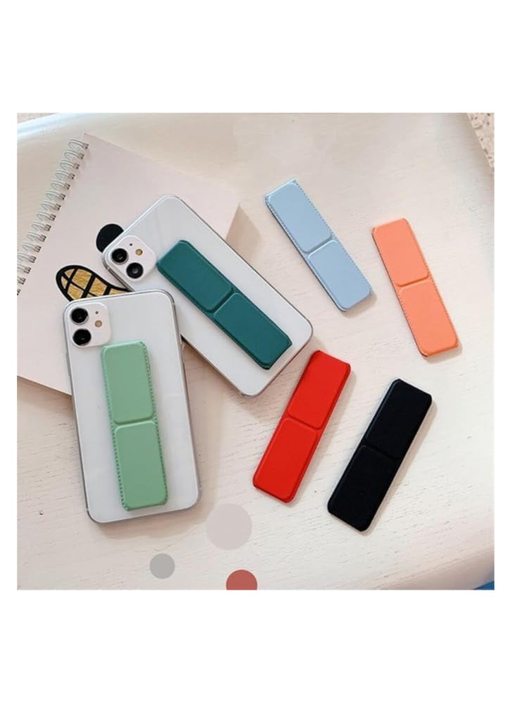 Magnetic Mobile Phone Holder Lazy Multi-functional Vertical And Horizontal Stand Foldable Back Stick Mobile Phone Stand (blue)