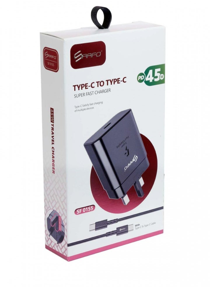 كابل شاحن SAAFO Type-C إلى Type-C فائق السرعة PD بقوة 45 وات (طراز SF0155) - pzsku/ZB21359CE68ABD955FB34Z/45/_/1736005774/8622e582-054e-40a2-a3e2-4ff152cab85a