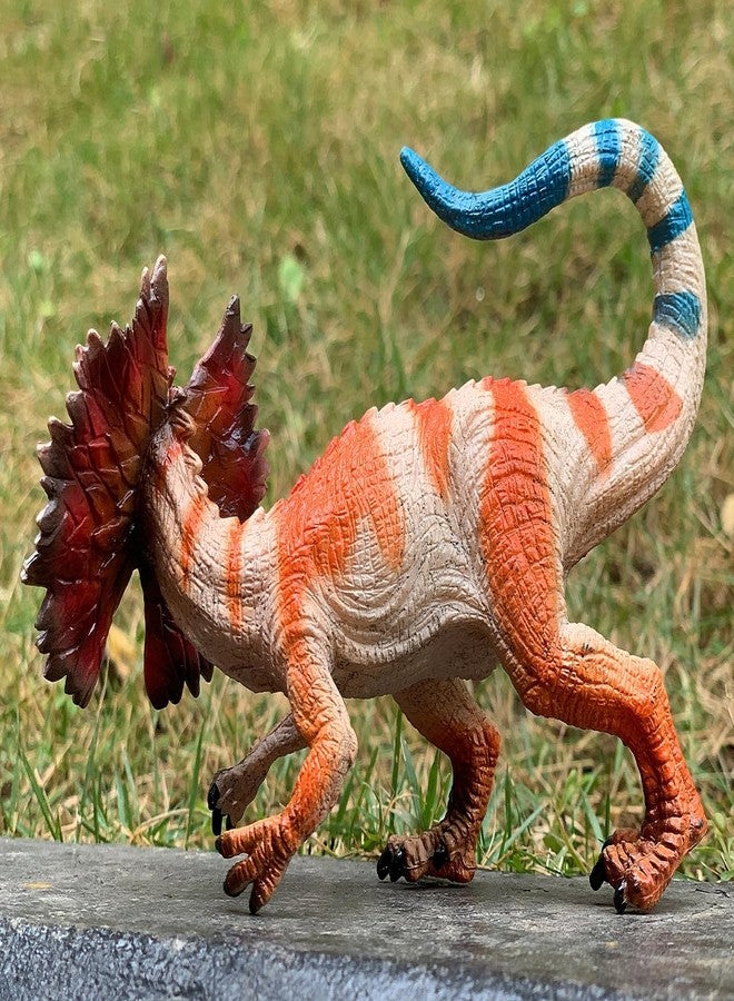 Gemini&Genius Dilophosaurus Dinosaur Toy for Kids, Play and Display Dinosaur Toy Figure, Realistic Dino Toy with Moveable Jaw, Birthday Gift, Cake Topper, Party Supplie or Decoration for Kids - Image 2