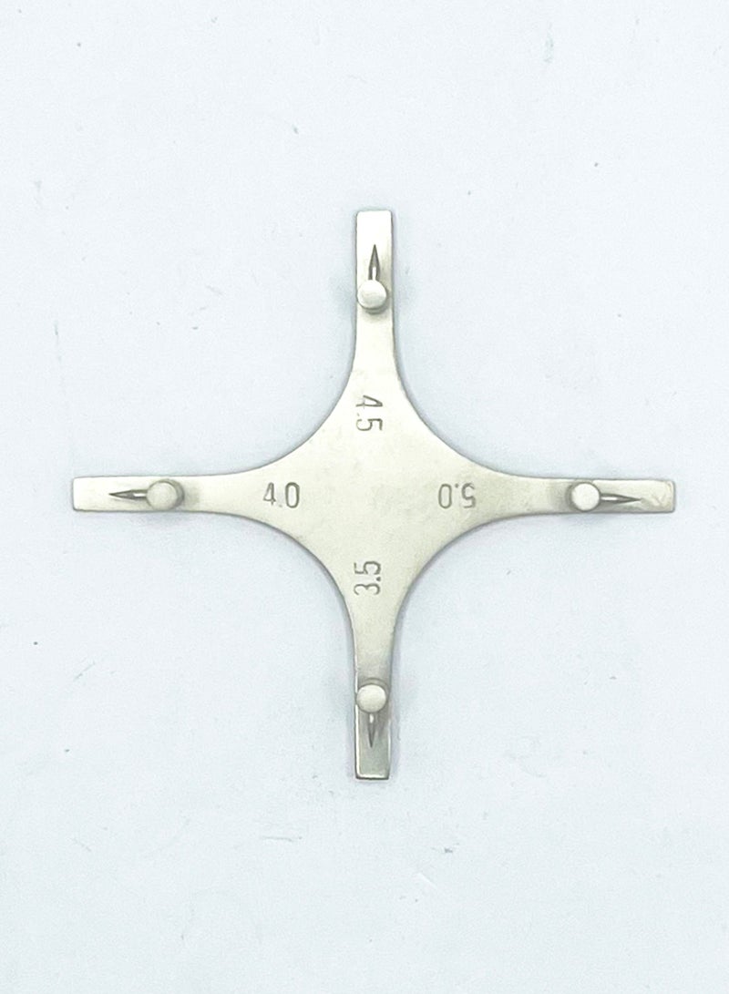 Crown Dental Boone Height Gauge Orthodontic 3.5mm-4mm-4.5mm-5mm Measuring Instruments - Image 1