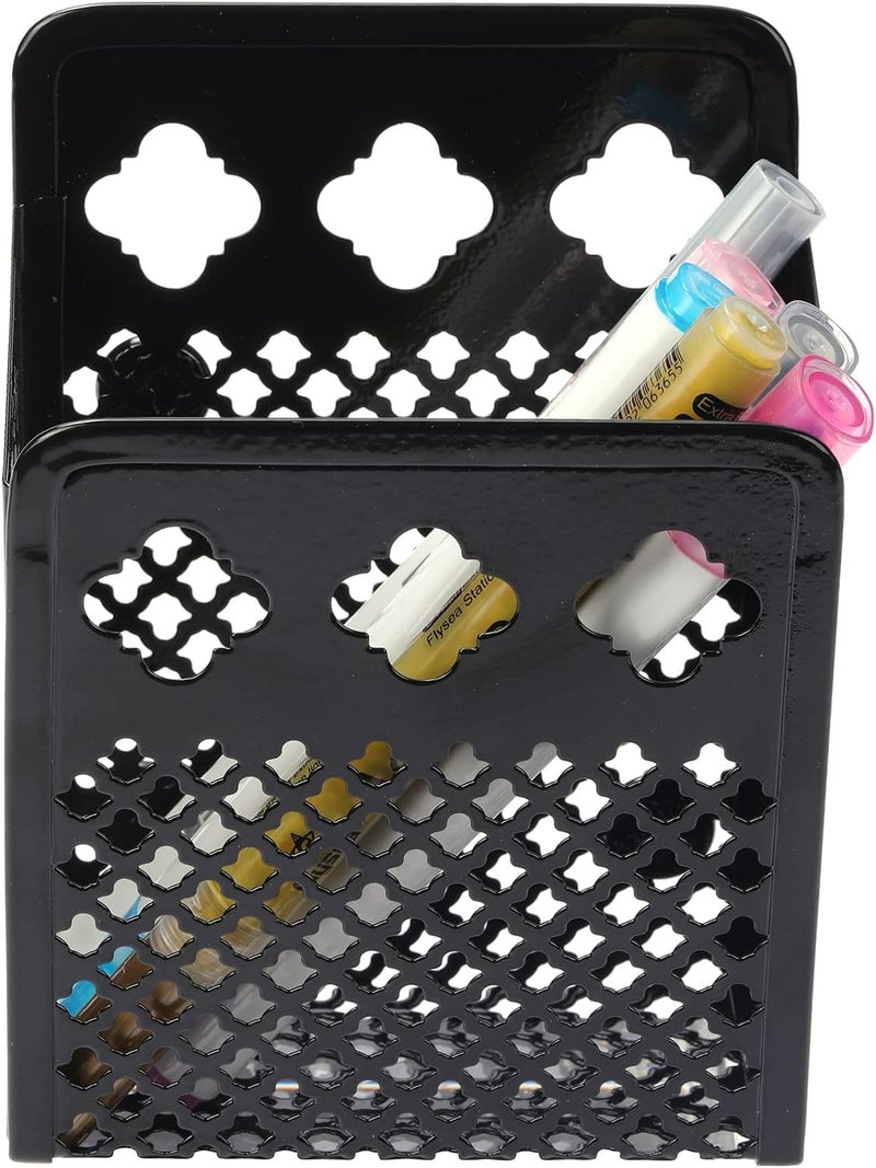 zeyce Magnetic Pencil Holder - Magnetic Locker Organizer, 1 Pack Pen Holder Locker Accessories for School and Office (1 Basket Black) - Image 5