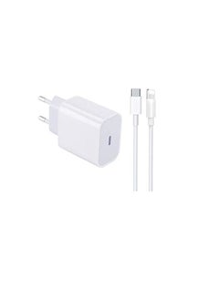 20W USB-C Power Adapter With Lightning To USB-C Cable
