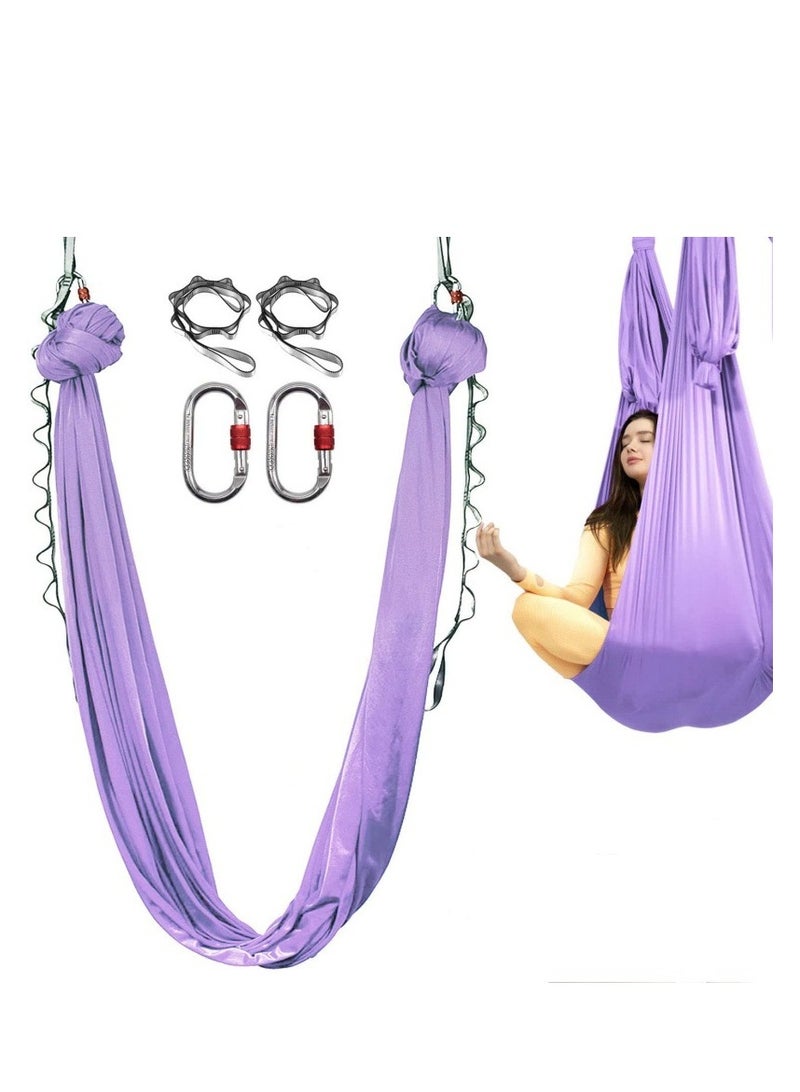 5 Meter Aerial Yoga Hammock - 2.8 Meter Wide Swing, Home and Indoor Hanging Cloth, Yoga Studio-Grade Fixed Rope - Image 1