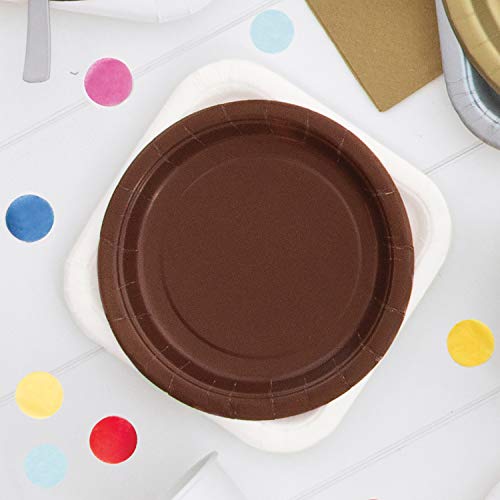 Unique Party White Square Disposable Paper Dessert Plates - 7'', 16 Pieces - Perfect for Parties, Weddings, Holidays & More - Image 2