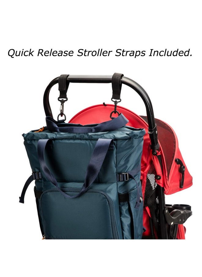 Perilogics - Perilogics Baby Diaper Bag Backpack, 25L Large Capacity, 18.5 Oz Ultra Lightweight, Sporty Convertible Multifunction Travel Work Tote with Changing Mat, Stroller Straps, Organizer Pouches - Image 1