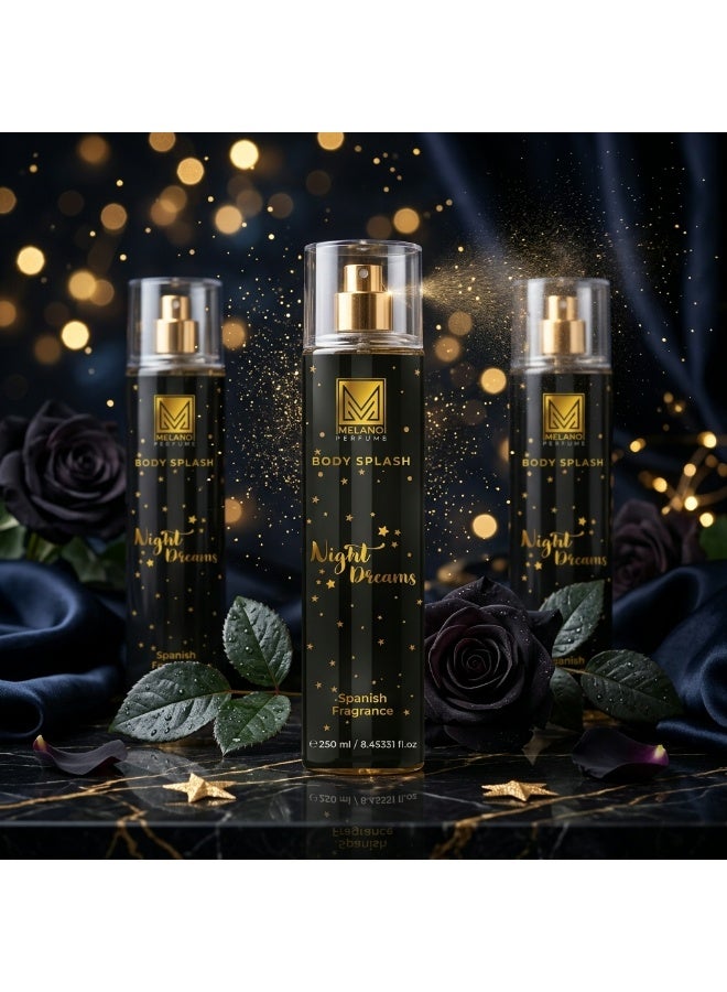 بخاخ معطر للجسم "نايت دريمز" (Night Dreams) - 250 مل - 3 قطع