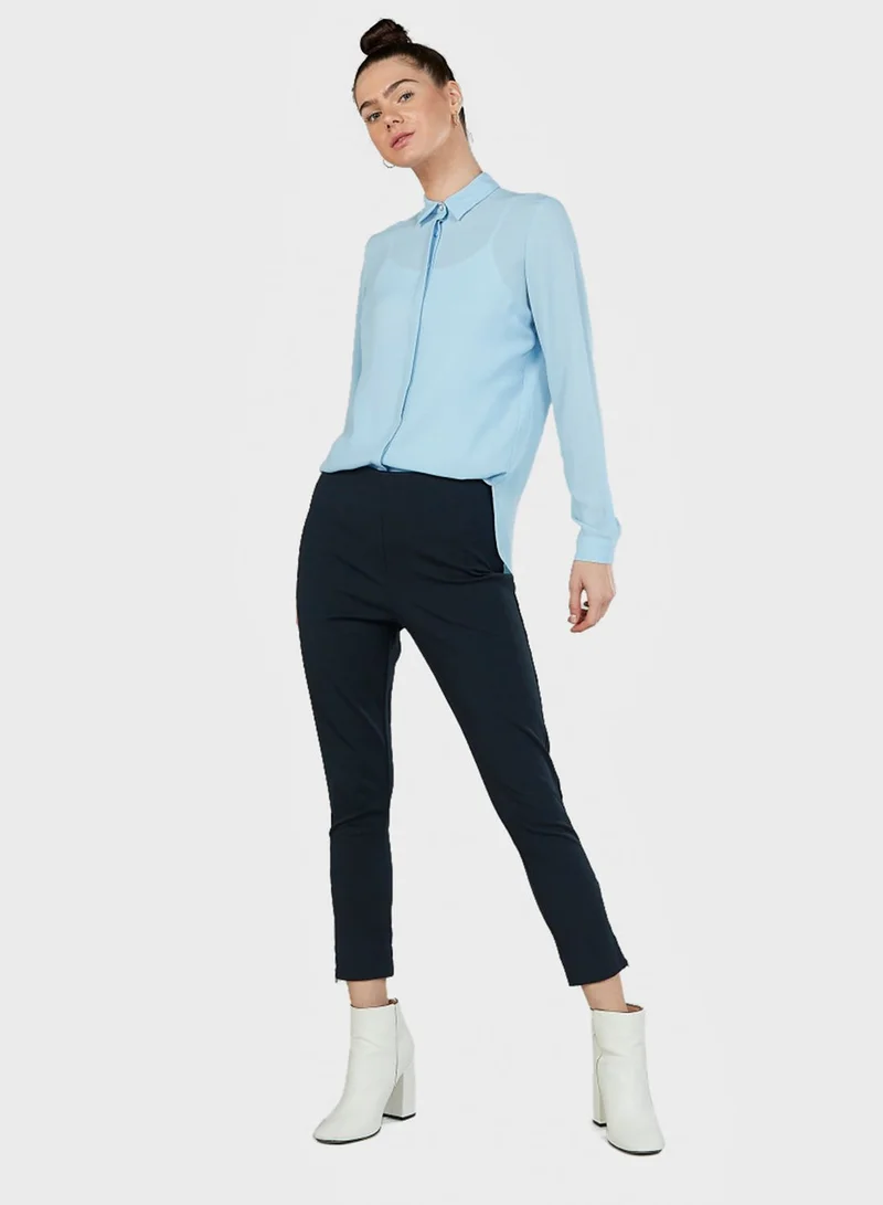 Iconic Button Down Sheer Shirt