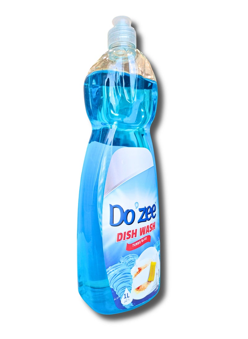 Do'zee Turbo Blue Liquid Dish Wash, 1 Liter - Image 3