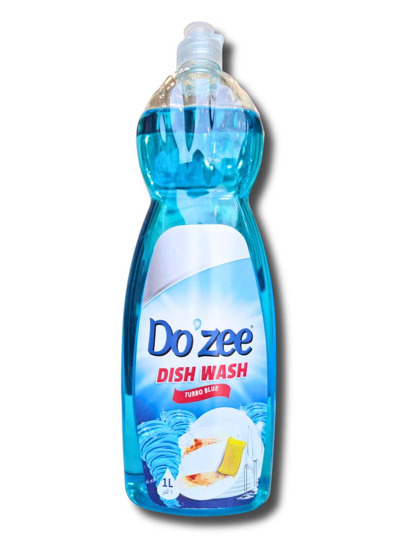 Do'zee Turbo Blue Liquid Dish Wash, 1 Liter - Image 1