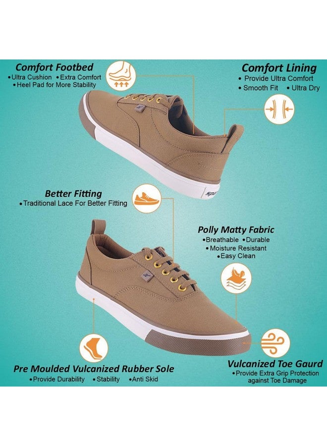 SPARX Mens SM 732 | Stylish, Comfortable | Brown Sneaker - 6 UK (SM 732) - Image 3