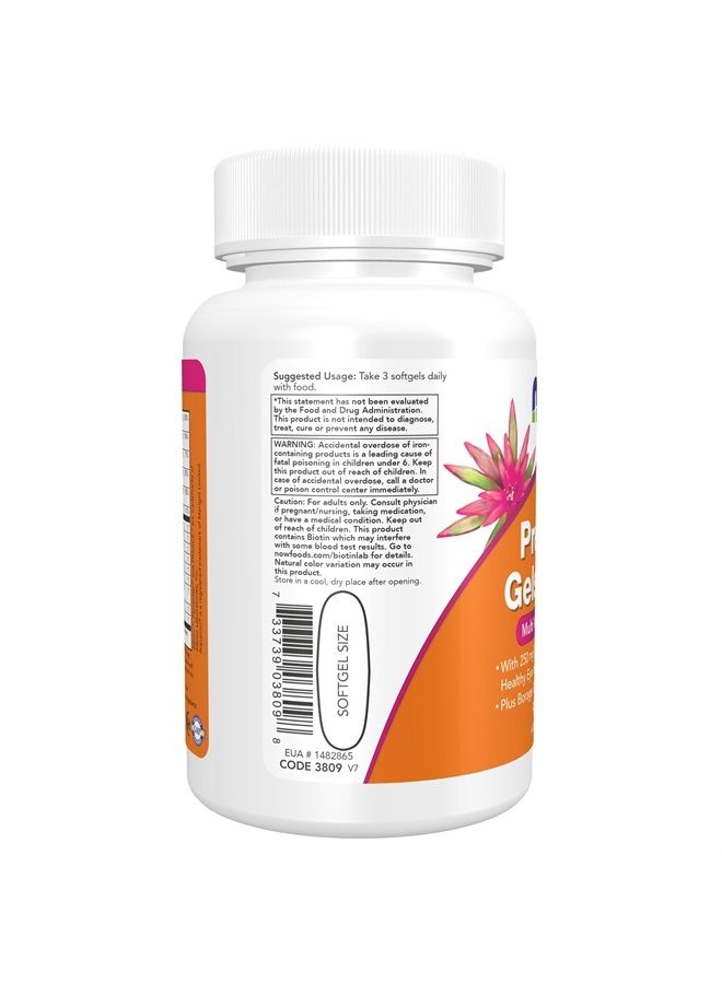 now Supplements, Prenatal Gels + DHA with 250 mg DHA per serving, plus Borage Oil (GLA), 180 Softgels - Image 4