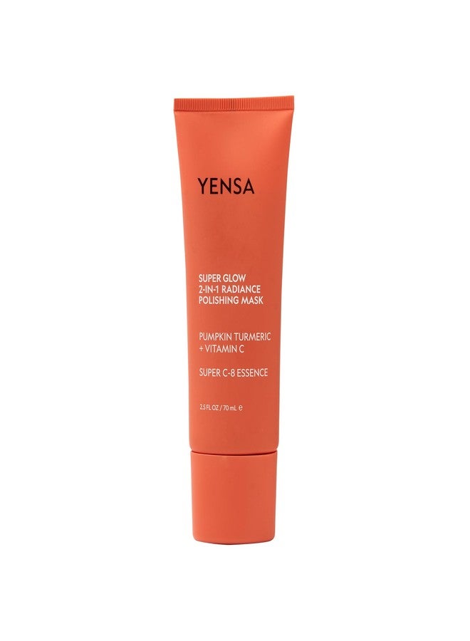YENSA Super Glow Radiance Polishing Mask - 2-in-1 Face Exfoliator & Hydrating Mask with Pumpkin, Turmeric & Papaya - Hydrating, Radiance-Boosting & Soothing Exfoliant (2.5 Fl oz) - Image 1
