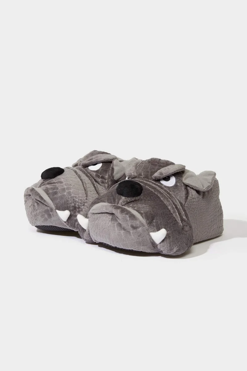 Defacto Boy Flat Sole Dog Home Slippers