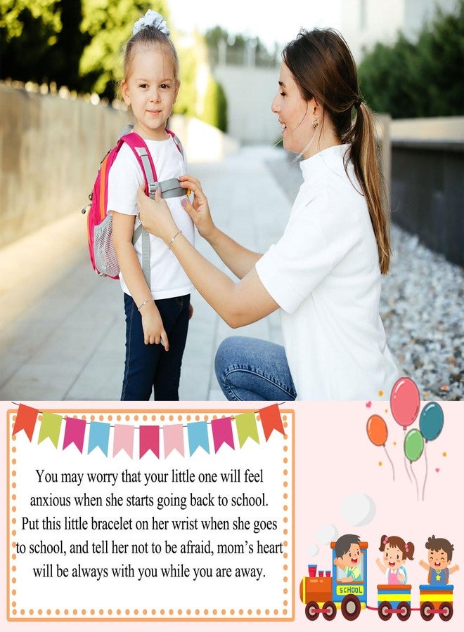 UPROMI First Day of Kindergarten Bracelet Gift Mommy and Me, Back to School Gifts Stuff First Day of School Bracelet Mom Mother Daughter - Image 2