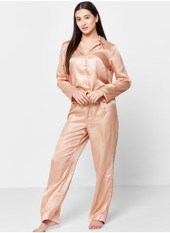 Button Down Shirt & Pyjama Set