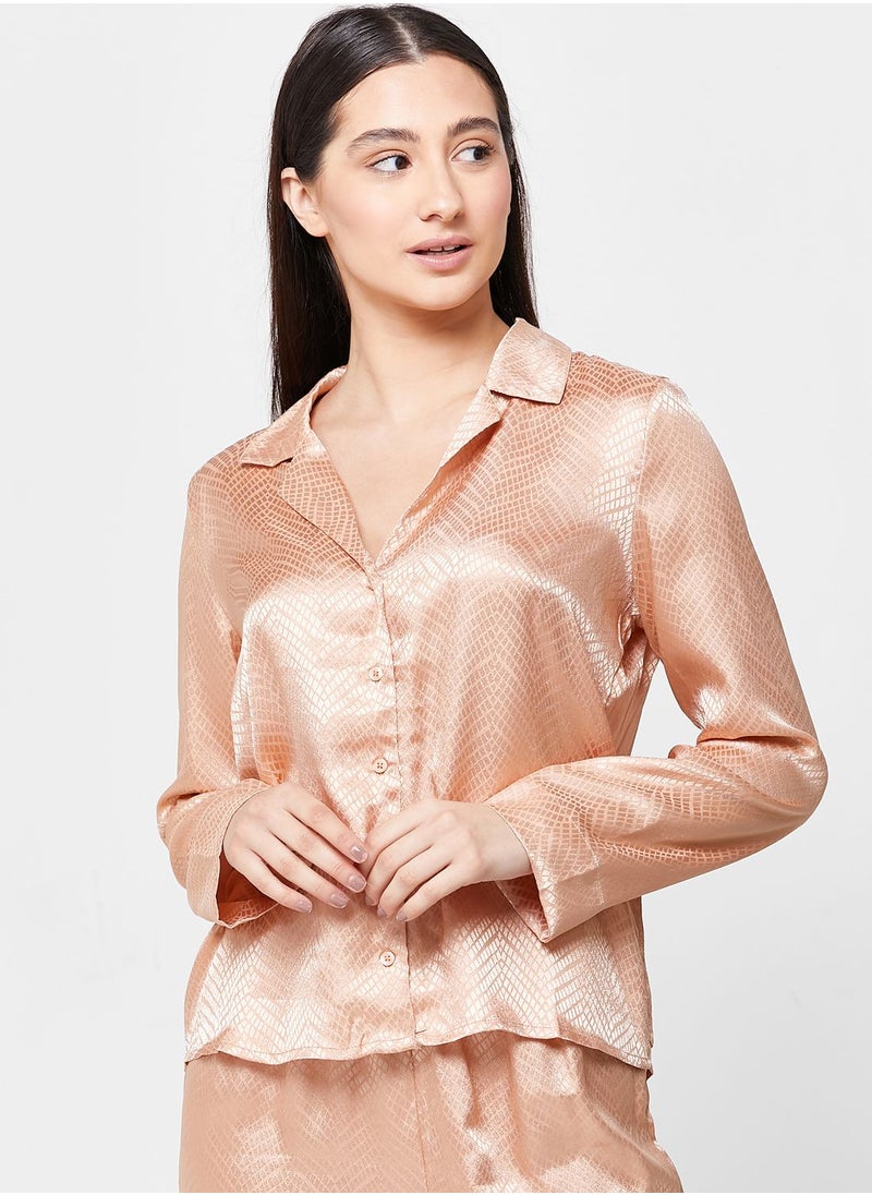 VERO MODA - Button Down Shirt & Pyjama Set - Image 1