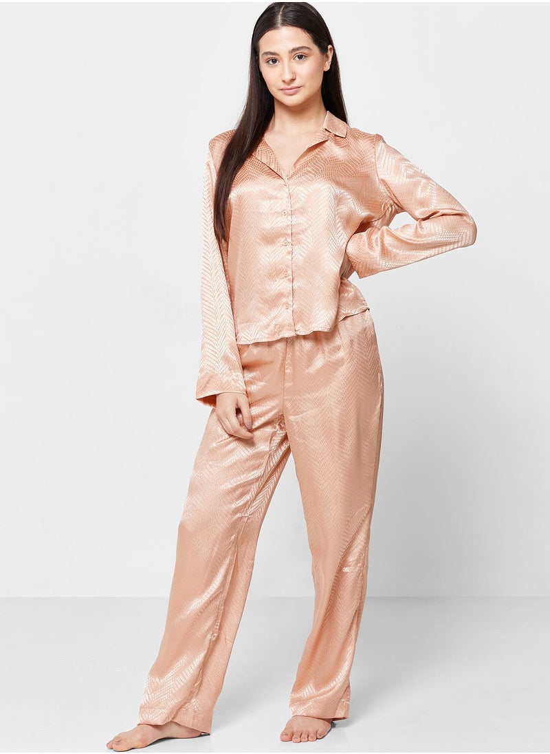 VERO MODA - Button Down Shirt & Pyjama Set - Image 1