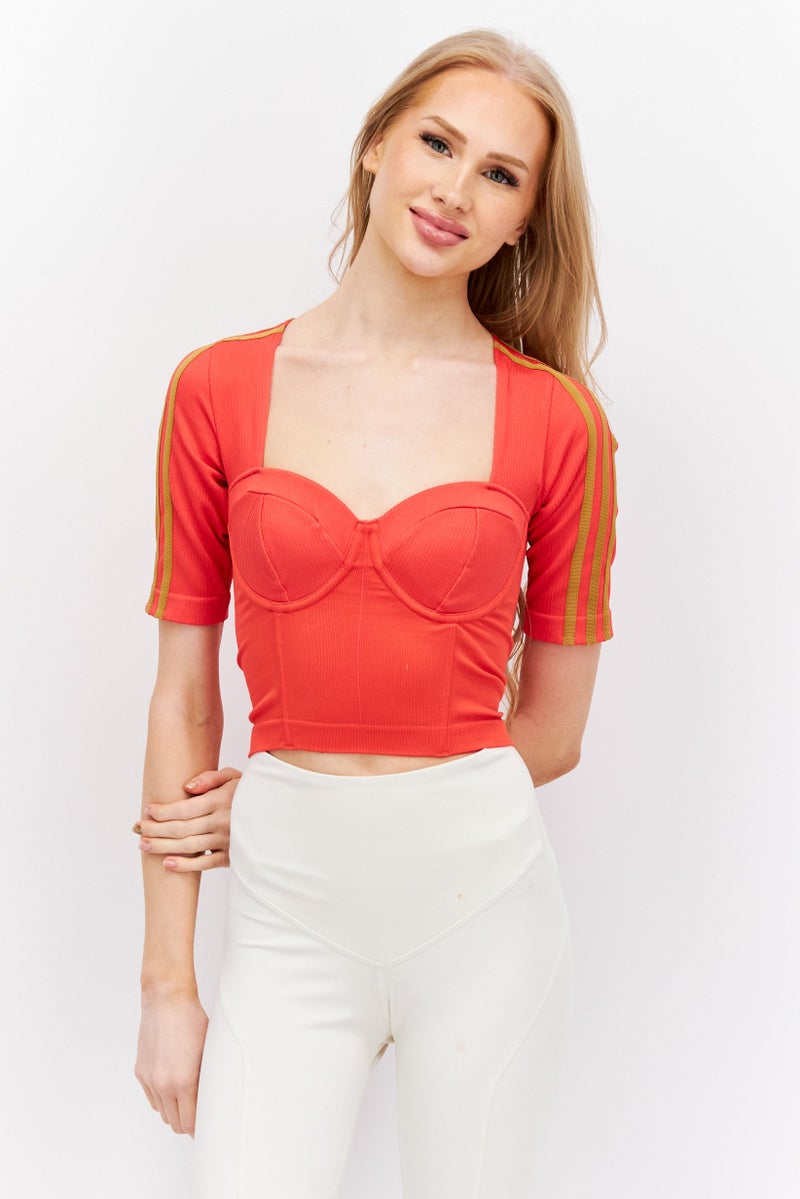 Adidas Adidas x Ivy Park Women Sportswear Fit Training Top, Orange  - Image 1