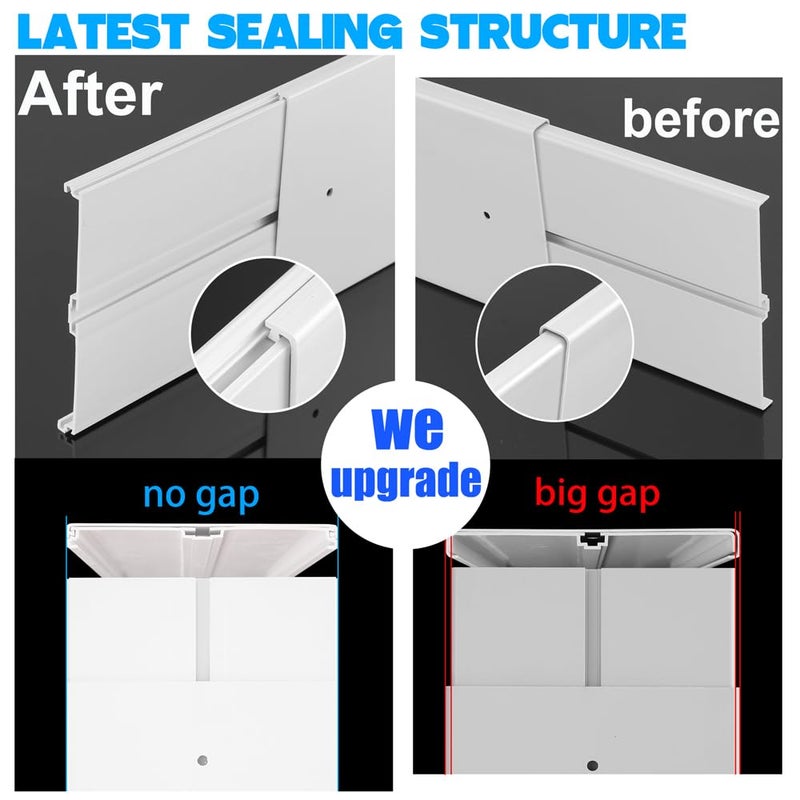 NWESTUN Portable Air Conditioner Sliding Door Vent Kit, 2024 New Upgrade Portable Air Conditioner Window Kit for Sliding Door, Max length 90inches, Ac Vent Kit for Exhaust Hose with 5.1"/13cm Diameter - Image 2