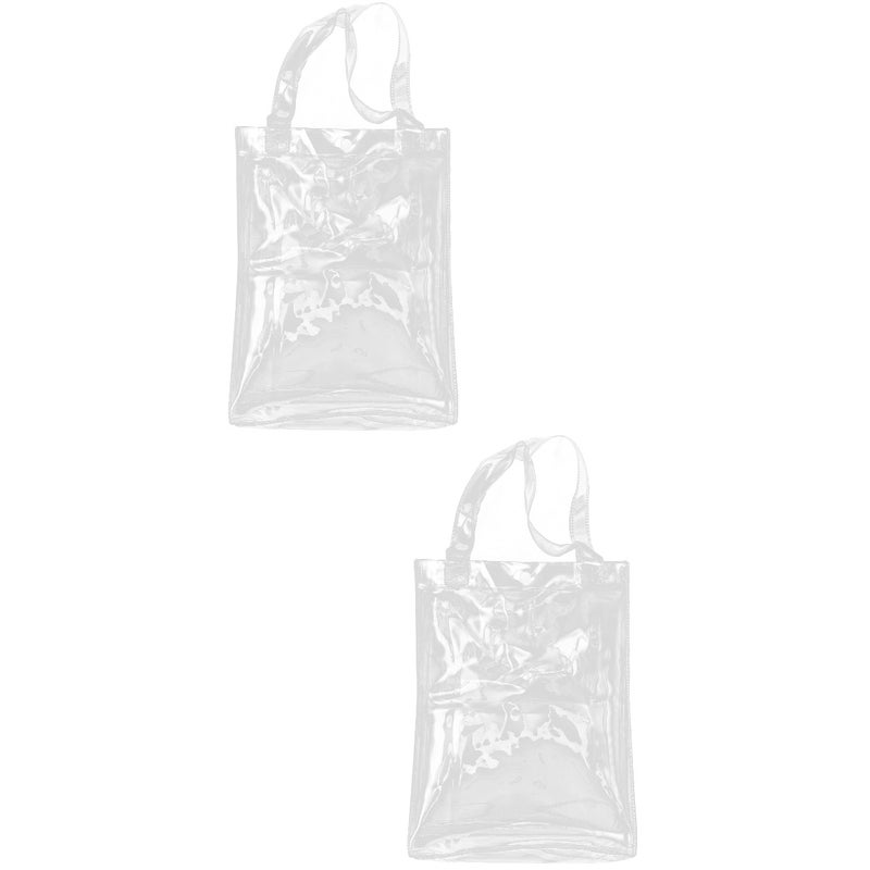 2pcs Large Capacity Portable File Bag Paper Storage Bag Tote Bag Pouch Transparent Test Paper Bag - Image 1