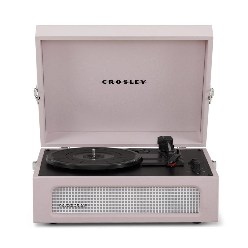 Crosley Voyager Portable Turntable - Bluetooth Record Player, 3-Speed Suitcase Vinyl Player, Home Turntables for Vinyl Records, Built in Stereo Speakers & Bluetooth Receiver, AUX Input, Amethyst - Image 1