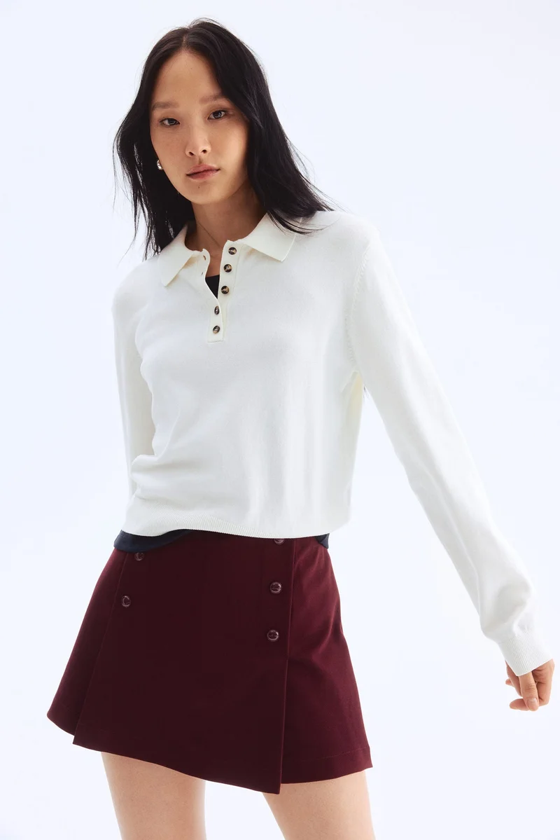 H&M Button-front skort