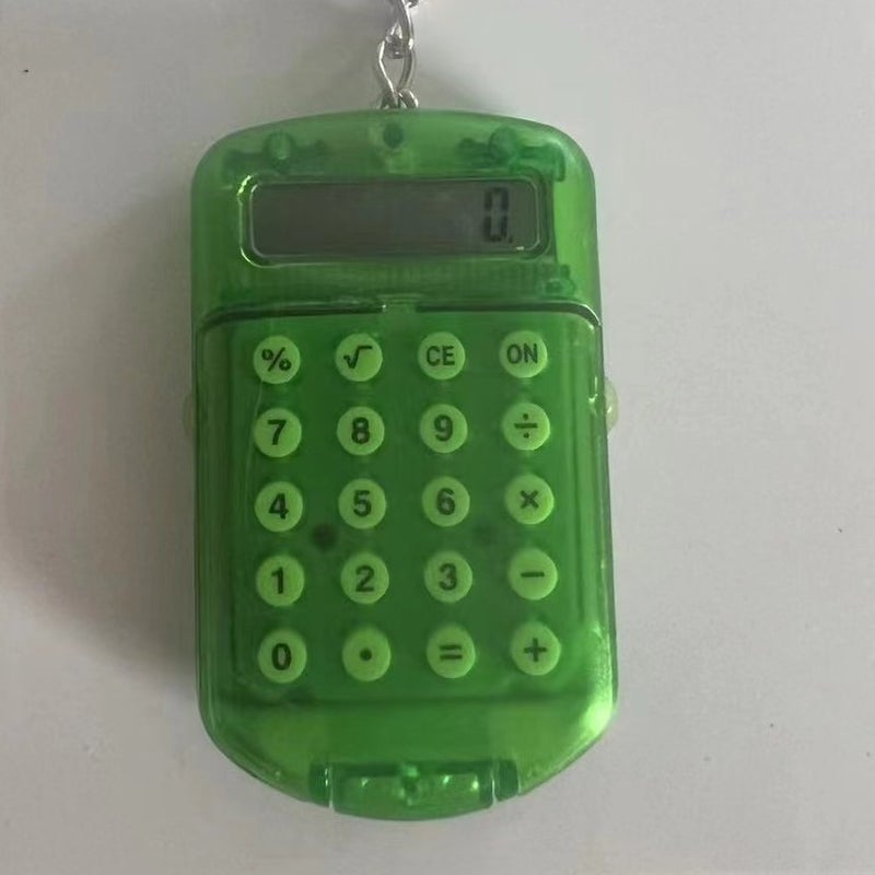 Mini Transparent Flip Calculator Portable Portable Calculator Student Supplies Gift Cute Calculator - Image 1