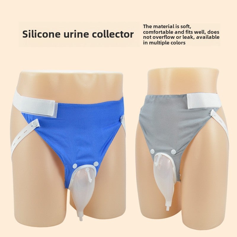Generic Breathable Silicone Urinary Device for Elderly Blue 