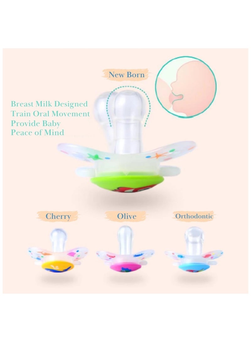 Japlo Food Grade Silicone Twinkle Star Soother Pacifier Baby Puting with Night Glow Handle BPA Free - Image 3