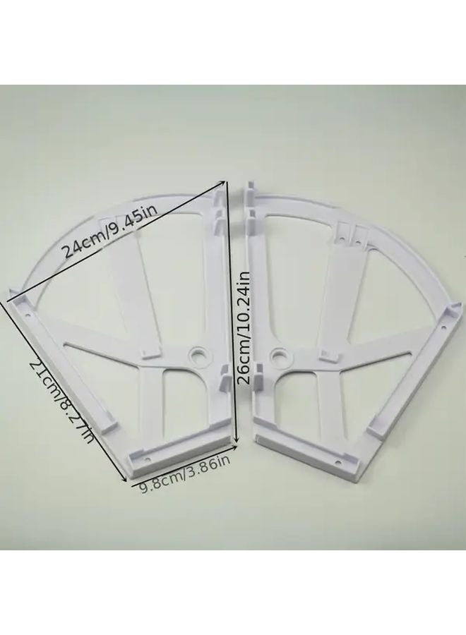 White No Screws Shoe Rack Bracket DIY Storage Organizer Home Improvement Shelf Support - Image 4