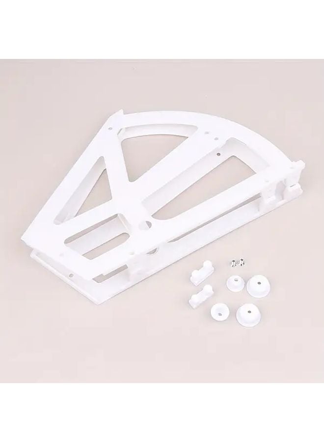 White No Screws Shoe Rack Bracket DIY Storage Organizer Home Improvement Shelf Support - Image 1