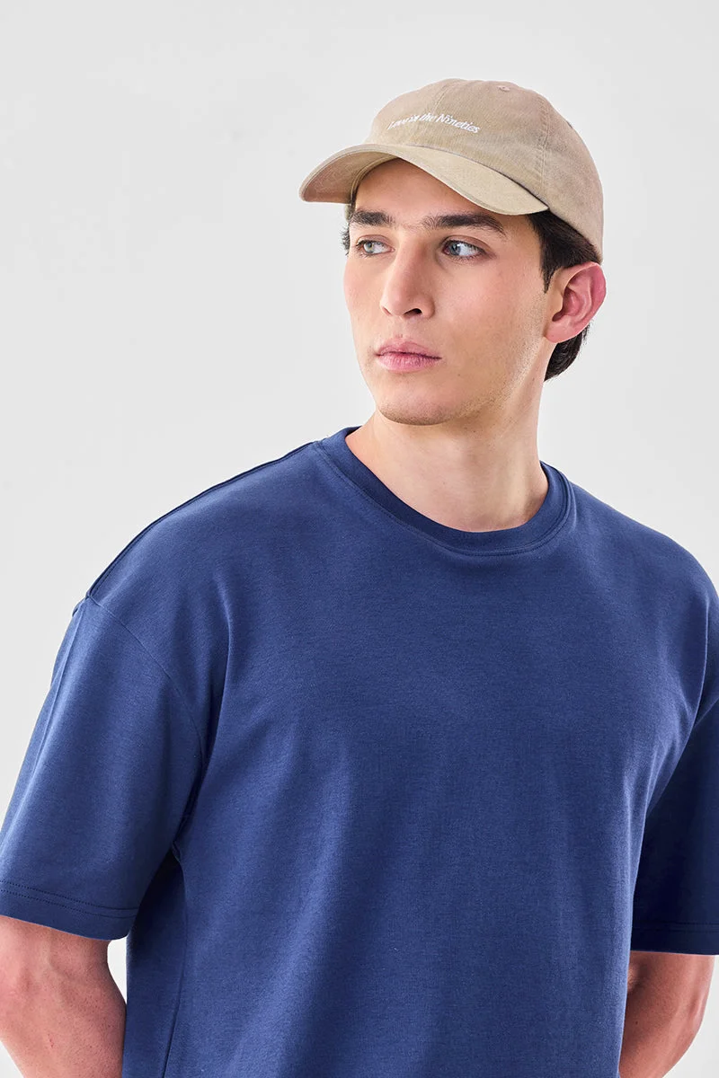 Snitch Navy Core Lab Oversized 100% Cotton T-Shirt for Men | Best Price UAE