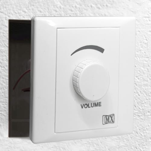 MX Wall-Mounted Volume Controller (MX-3733) – Dual Rotary Knobs, 3 W per Channel, Gold-Plated Contacts, Clean Potentiometer Adjustment - Image 1