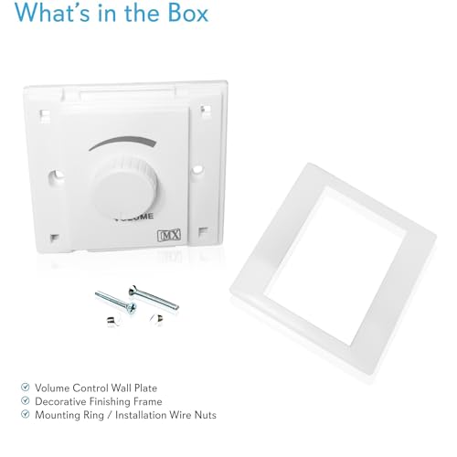 MX Wall-Mounted Volume Controller (MX-3733) – Dual Rotary Knobs, 3 W per Channel, Gold-Plated Contacts, Clean Potentiometer Adjustment - Image 4