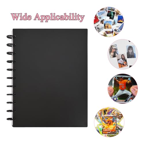 WELLRI A4 Kpop Photocard Binder with 30Pcs 9-Pocket Inner Pages Photocard Holder Book Sleeves for 2x3’’ Idol Album Cards Photo Trading Card DIY Collector, 540 Cards - Image 4